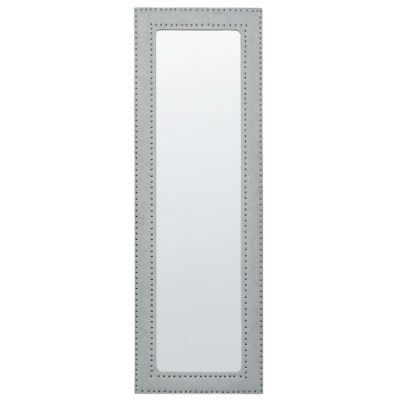 Miroir sur pied LOCRONAN 150 cm Cuir PU Gris clair