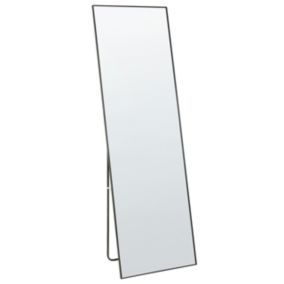 Miroir sur pied noir 50 x 156 cm BEAUVAIS