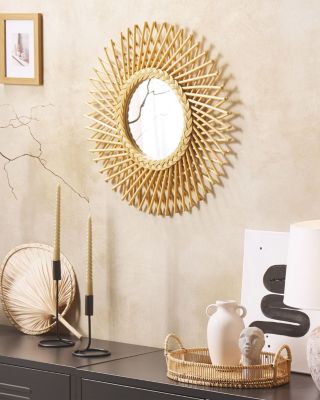 Miroir TAGOLU 60 cm 60 cm Rotin Naturel