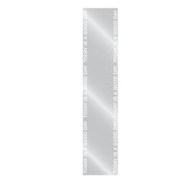 Miroir Plume Auto Adhésif - 120 x 30 cm - Zwart - Sticker Miroir