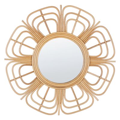 Miroir Décoratif Fait Main Toran Bandanwal - Suspendu, Multicolore, Perles, Inde