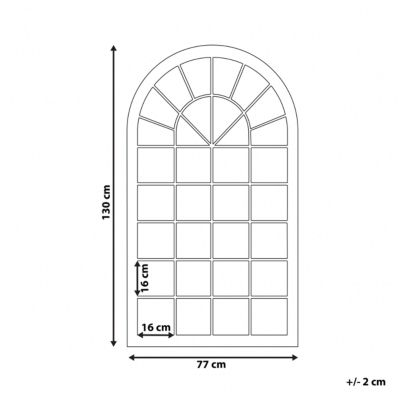 Miroir TREVOL 77 cm 130 cm Métal Beige