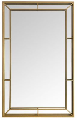 Miroir Venezia en métal doré l.50 x L.80 cm