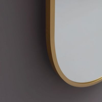 Miroir vertical 160x60 avec led et cadre en laiton