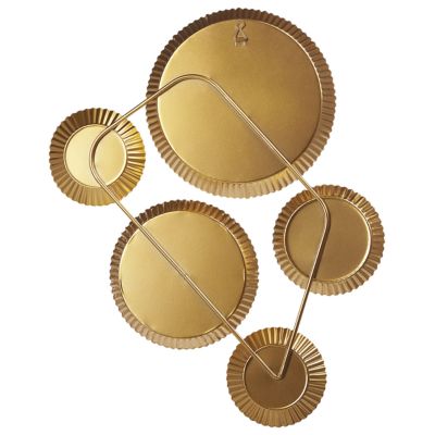 Miroir WATTRELOS 36 cm 55 cm Métal Doré