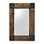 Miroir Wood Metal Square 53 x 67 cm