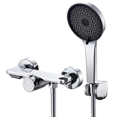 Mitigeur baignoire avec douchette Salle de Bain Robinet de baignoire avec Douchette Chrome