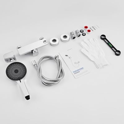 Mitigeur baignoire avec douchette Salle de Bain Robinet de baignoire avec Douchette Chrome