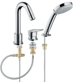 Mitigeur bain douche 3 trous HANSGROHE Logis chromé + corps encastré