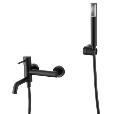 Mitigeur Bain/Douche Anti-Calcaire Noir Mat IMEX MONZA BDM039-4NG