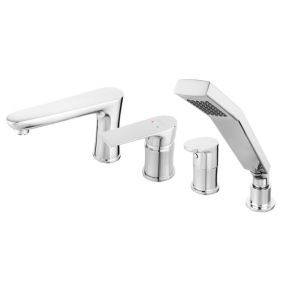 Mitigeur bain / douche chromé encastré 4 trous ALGEO SQUARE - SANIVERRE