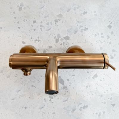 Mitigeur bain-douche mécanique cuivre brossé Essebagno Luisa