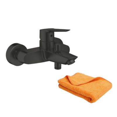 Mitigeur bain douche mécanique GROHE Start noir + microfibre