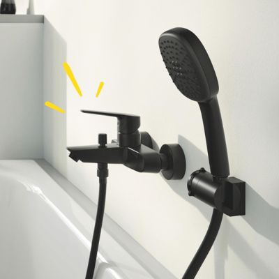 Mitigeur bain douche mécanique GROHE Start noir + nettoyant GrohClean