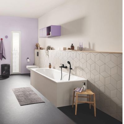 Mitigeur bain douche mécanique GROHE Start noir + nettoyant GrohClean