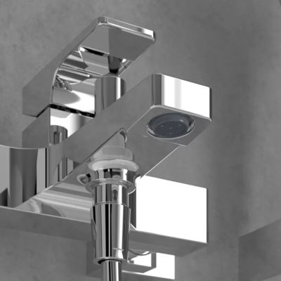 Mitigeur bain douche mécanique VILLEROY ET BOCH Architectura Square Chrome