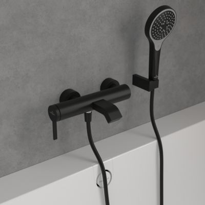 Mitigeur bain douche mécanique VILLEROY ET BOCH Dawn Two Noir mat