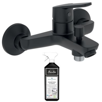 Mitigeur bain douche mural JACOB DELAFON Aimé noir + nettoyant
