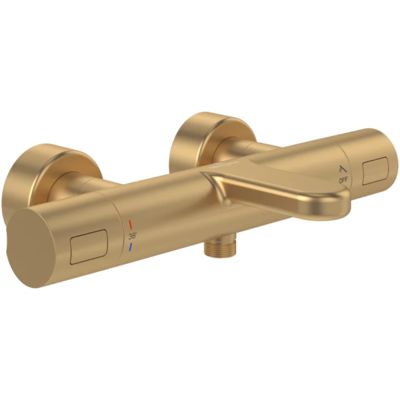 Mitigeur bain douche thermostatique VILLEROY ET BOCH Universal rond Or brossé