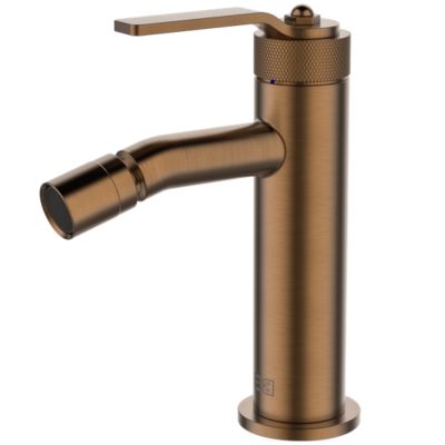 Mitigeur bidet bas cuivre brossé Essebagno Molette
