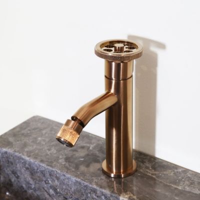 Mitigeur bidet cuivre brossé Essebagno Indus