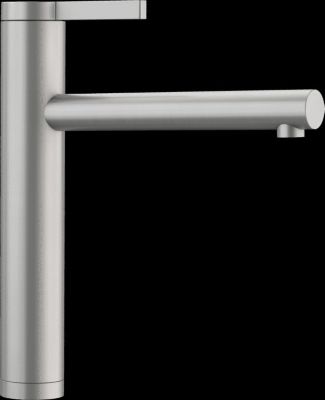 Mitigeur Blanco Linee Inox aspect Mat - Inox brossé mat coloris Inox ...