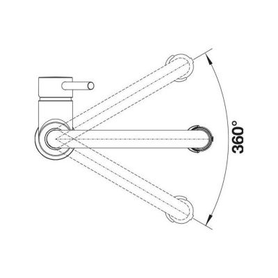 Mitigeur Catris-S Flexo PVD UR - Blanco - Pivotant - Blanc