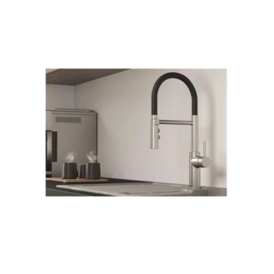 Mitigeur Catris-S Flexo PVD UR - Blanco - Pivotant - Blanc