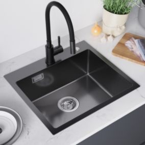 Mitigeur Cuisine avec Douchette, Auralum MAX Robinet Cuisine avec Extensible, Melangeur avec Deux Types Jet d'eau