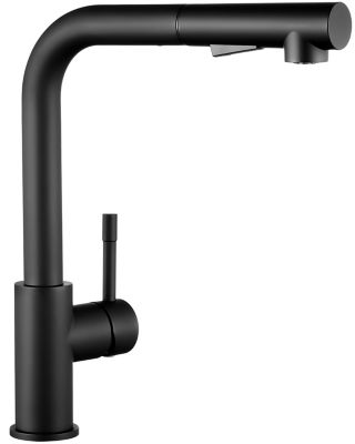 Mitigeur Cuisine avec Douchette Noir, CECIPA MAX Robinet Cuisine avec Extensible, Melangeur avec Deux Types Jet d'eau