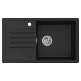 Mitigeur Cuisine avec Douchette Noir, Cecipa MAX Robinet Cuisine avec Extensible, Melangeur avec Deux Types Jet d'eau