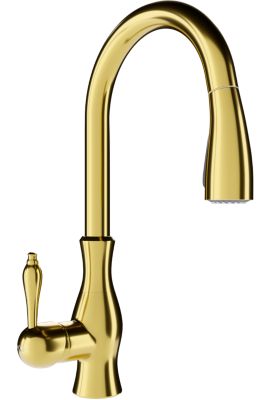 Mitigeur cuisine Mexen Savita doré avec bec rétractable 23,1 cm