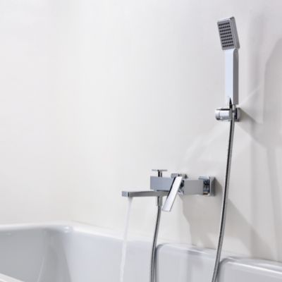 Mitigeur de Baignoire et Douche anti-calcaire Chrome IMEX PISA BDP048-4