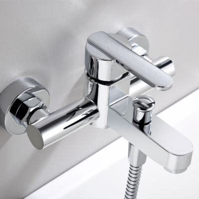 Mitigeur de Baignoire et Douche anti-calcaire Chrome IMEX ROMA BDR001-4