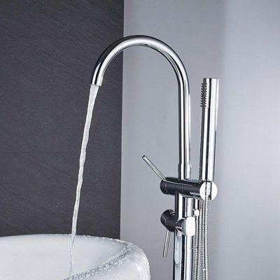 Mitigeur de baignoire sur pied autoportant CALGARY chrome