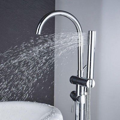 Mitigeur de baignoire sur pied autoportant CALGARY chrome