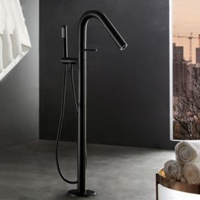 Mitigeur de baignoire sur pied moderne - Noir