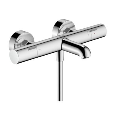 Mitigeur de baignoire thermostatique chromé Hansgrohe Ecostat Life