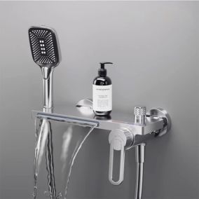 Mitigeur de bain mural chrome, Giro