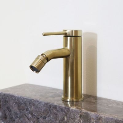 Mitigeur de bidet avec mousseur orientable, doré, Essebagno Lollipop