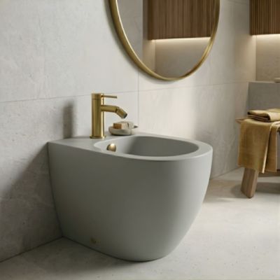 Mitigeur de bidet avec mousseur orientable, doré, Essebagno Lollipop