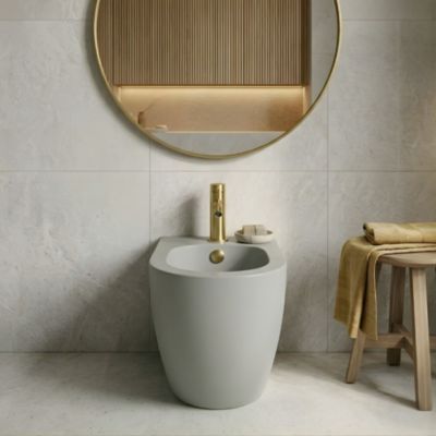 Mitigeur de bidet avec mousseur orientable, doré, Essebagno Lollipop