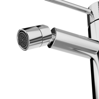 Mitigeur de bidet monotrou avec mousseur orientable, chrome, GoodHome Owens