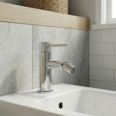 Mitigeur de bidet monotrou avec mousseur orientable, chrome, GoodHome Owens