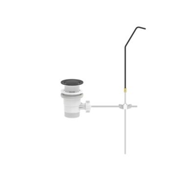 Mitigeur de bidet monotrou avec mousseur orientable, noir mat, GoodHome Owens