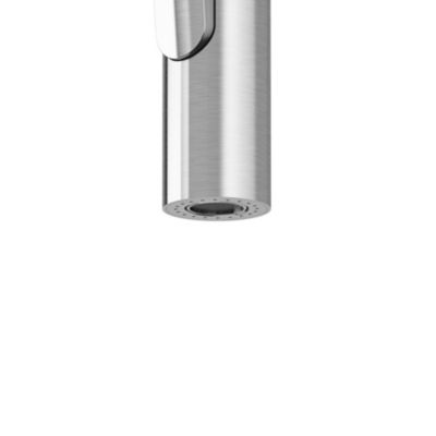 Mitigeur de cuisine avec douchette effet inox brossé GoodHome Zanthe