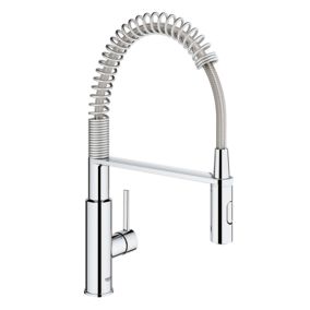 Mitigeur de cuisine avec douchette extractible chromé Grohe Get Pro