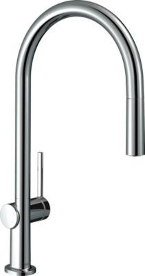 Mitigeur de cuisine avec douchette extractible chrome Hansgrohe Talis M 54 H. 435 cm