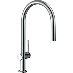 Mitigeur de cuisine avec douchette extractible chrome Hansgrohe Talis M 54 H. 435 cm