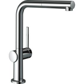 Mitigeur de cuisine avec douchette extractible chromé Hansgrohe Talis M54 H. 296 cm